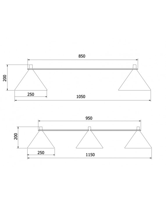 Zero Lumo Rail Straight Pendant Lamp